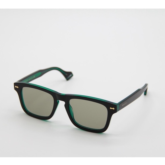 NEW GUCCI GG0735S 004 GREEN BLACK SUNGLASSES GUCCI GG 0735S - Picture 4 of 12